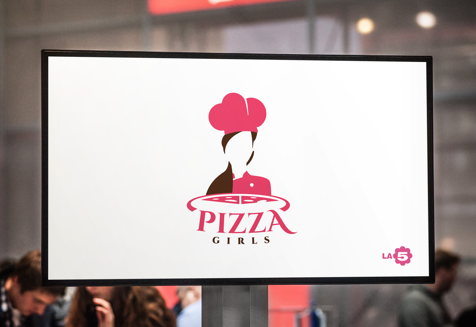 Pizza Girls logo for TV broadcast